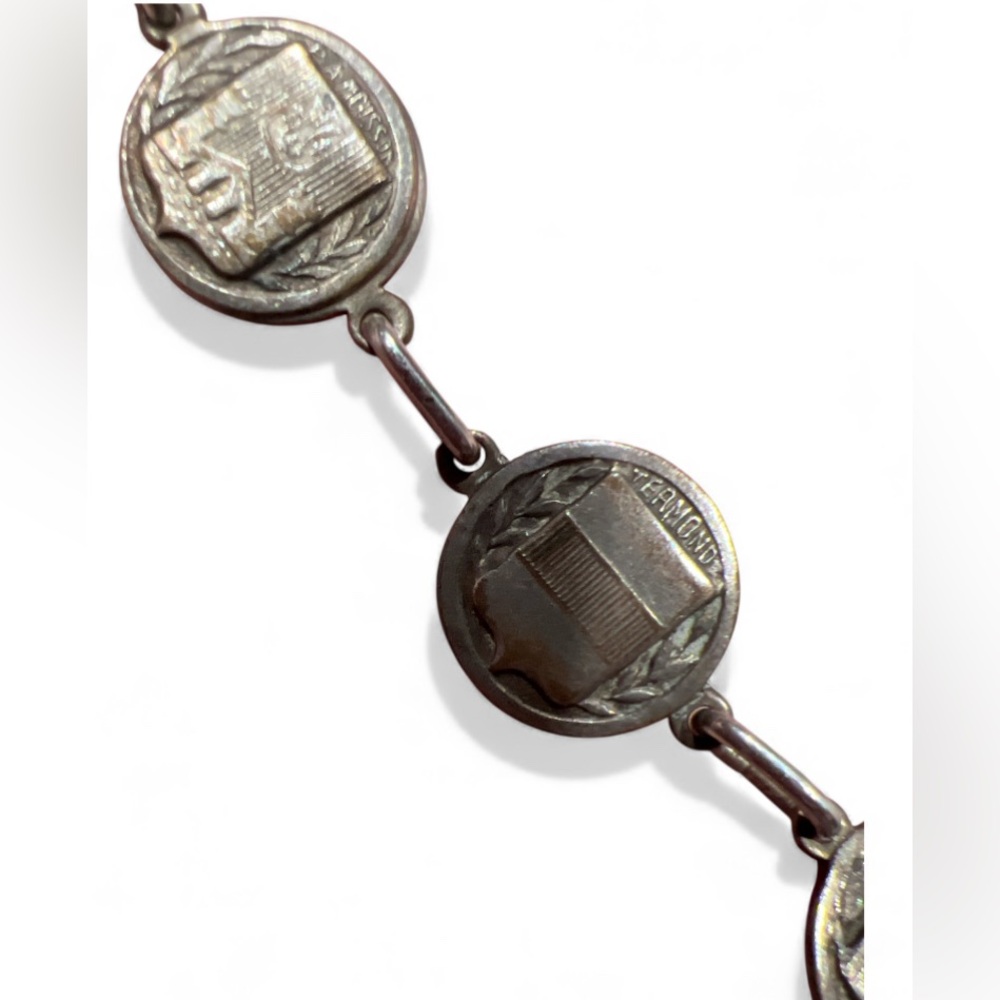 WWI French Croix De Guerre Sterling Bracelet Rare - Picture 4 of 8